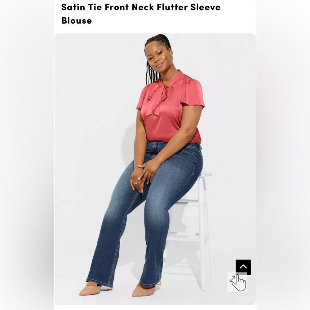 Satin Tie Blouse